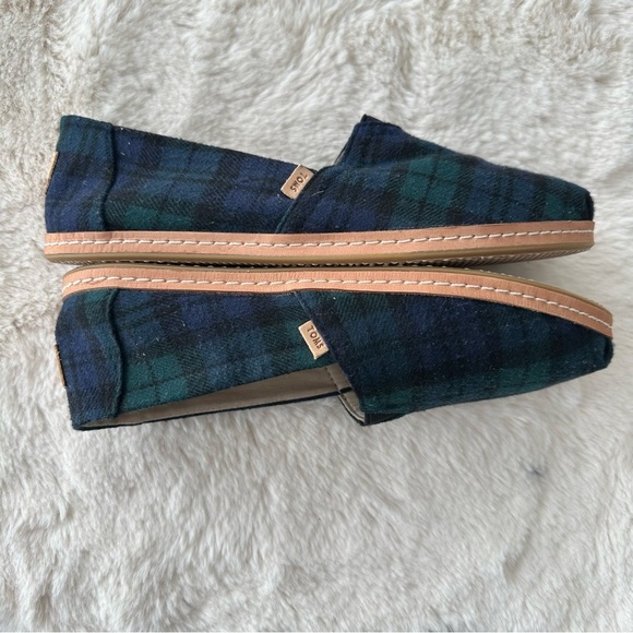 TOMS Checkered Slip-On shoe - Black, Green and Blue - Picture 7 of 7